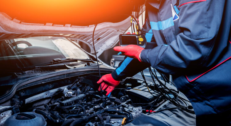 Video,investigate.,engine,diagnostics.,car,repair.,service,station.